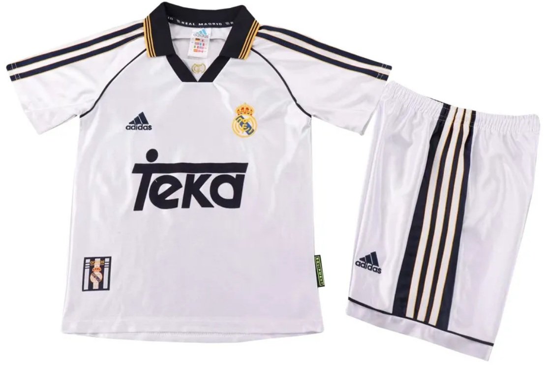 Kit infantil I Real Madrid 1998 1999 Adidas retro 